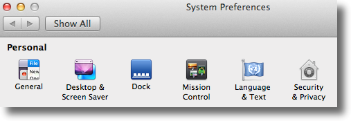 System Preferences