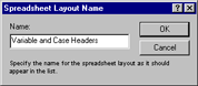 spreadsheet layout name