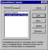 spreadsheet layouts headers